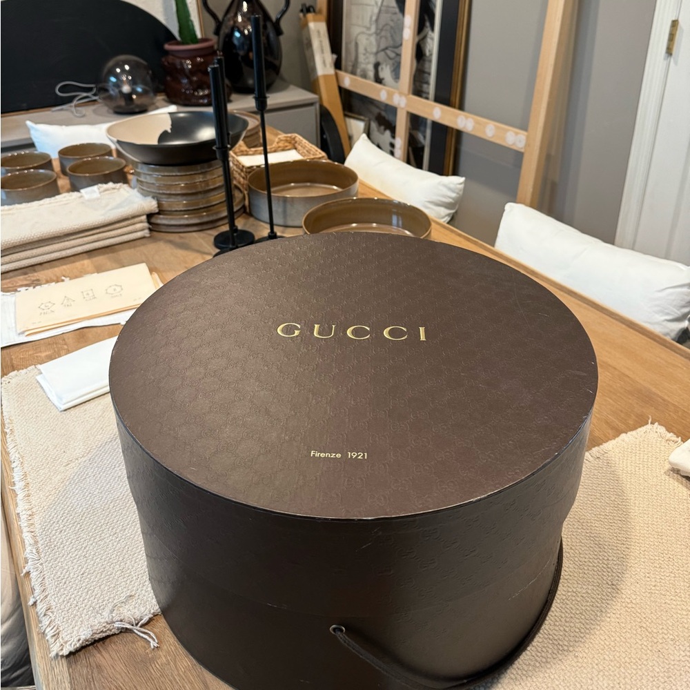Gucci panama hat black
